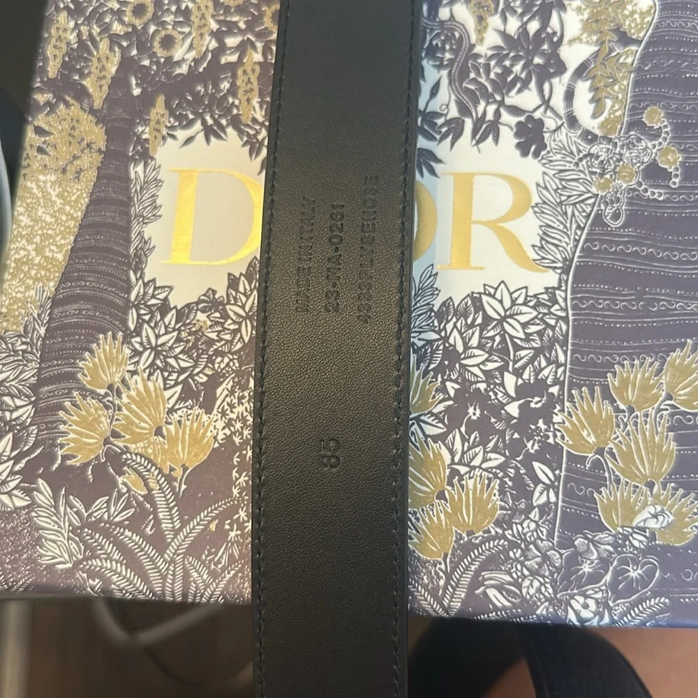 Christian Dior CD logo belt